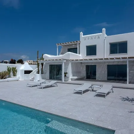 Super Luxury Mykonos - Saorsa - 5 Bedroom - Infinity Pool - Panoramic Sea Sunset Views