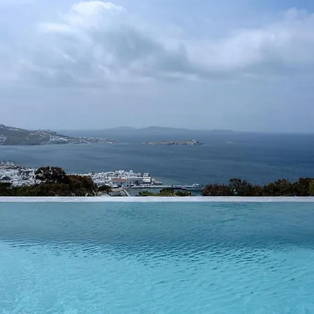 Super Luxury Mykonos - Saorsa - 5 Bedroom - Infinity Pool - Panoramic Sea Sunset Views וילה