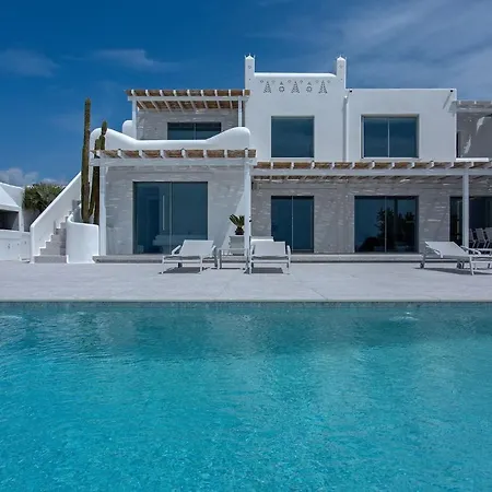 Super Luxury Mykonos - Saorsa - 5 Bedroom - Infinity Pool - Panoramic Sea Sunset Views