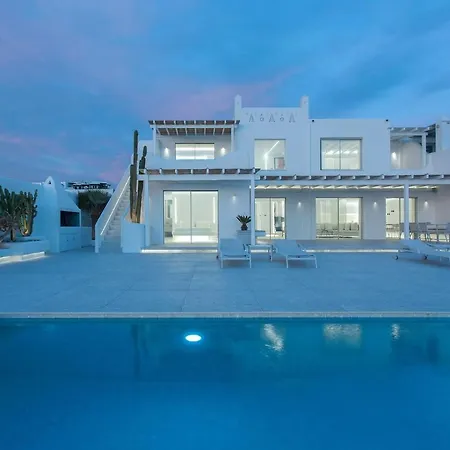 וילה Super Luxury Mykonos - Saorsa - 5 Bedroom - Infinity Pool - Panoramic Sea Sunset Views Mykonos Town
