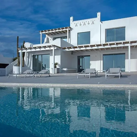 Super Luxury Mykonos - Saorsa - 5 Bedroom - Infinity Pool - Panoramic Sea Sunset Views Mykonos Town