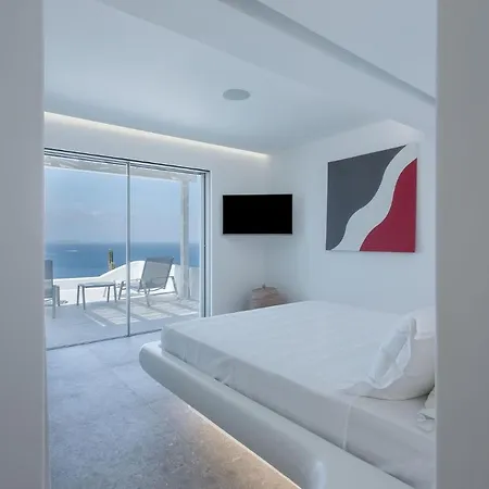 Super Luxury Mykonos - Saorsa - 5 Bedroom - Infinity Pool - Panoramic Sea Sunset Views וילה *